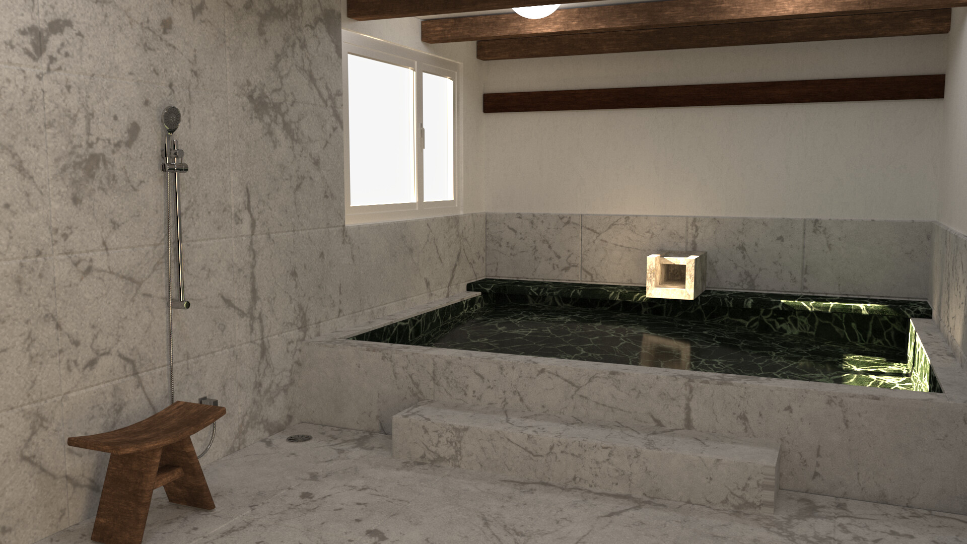 ArtStation - Japanese style shower.