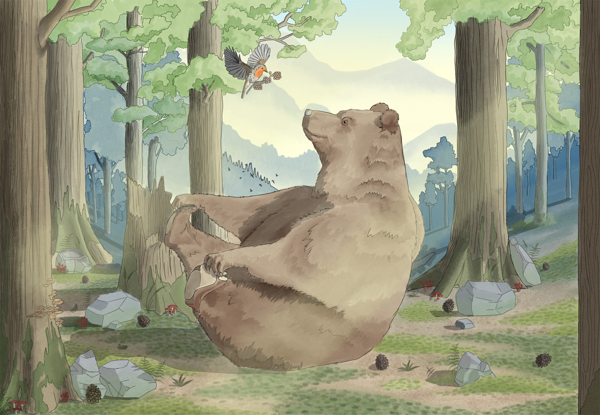 ArtStation - Bear illustration