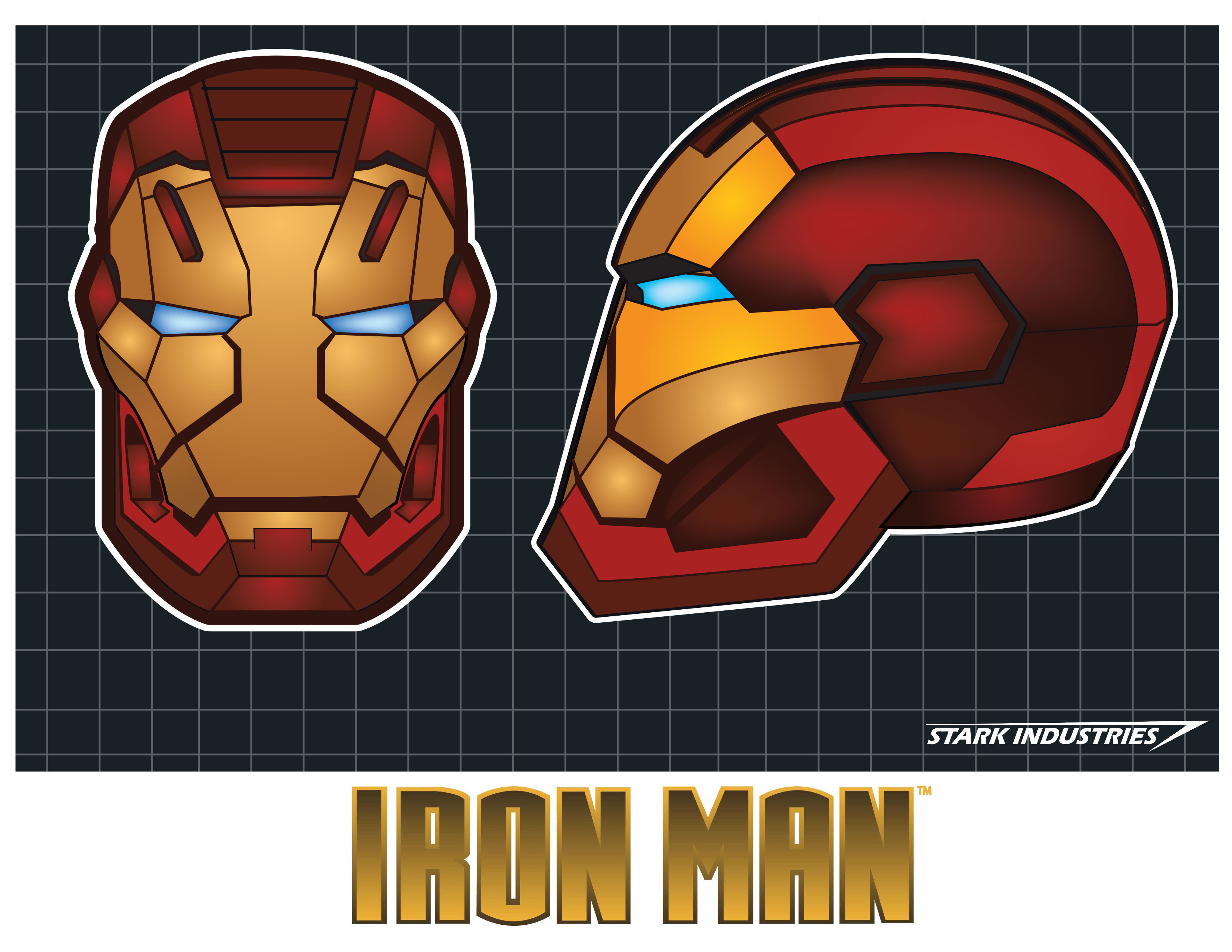iron man mask papercraft