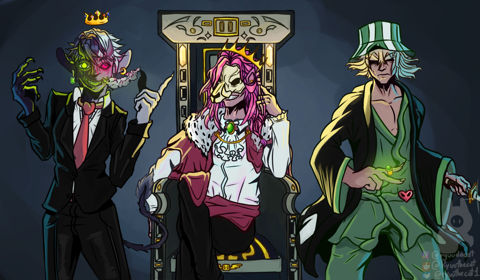 Artstation Ranboo Technoblade And Philza The Syndicate Ryuu Dacat Tarot cards fan art minecraft art dream friends character art anime dream art cute art youtube art. the syndicate ryuu dacat