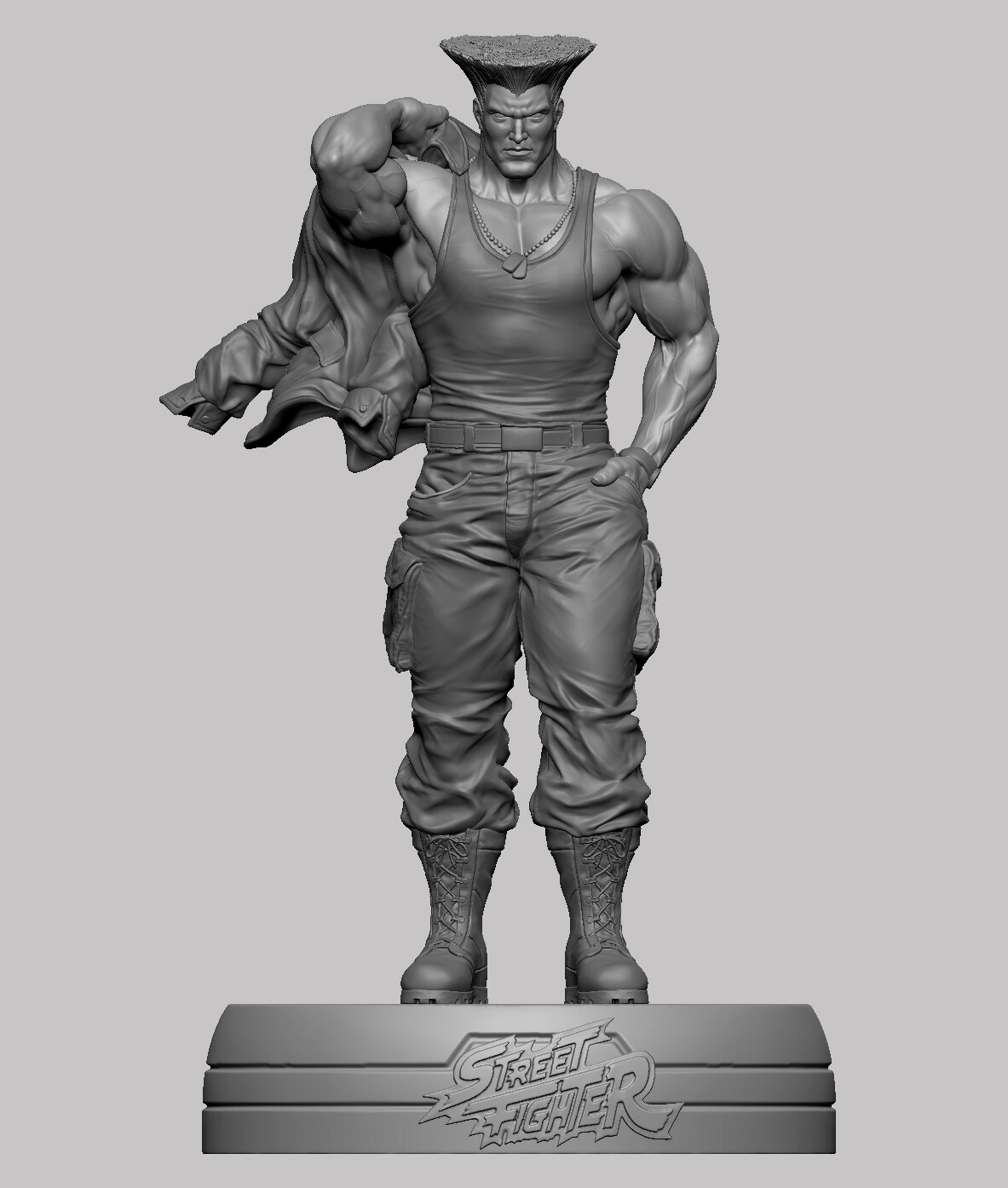 STL file GUILE - STREET FIGHTER・3D print object to download・Cults