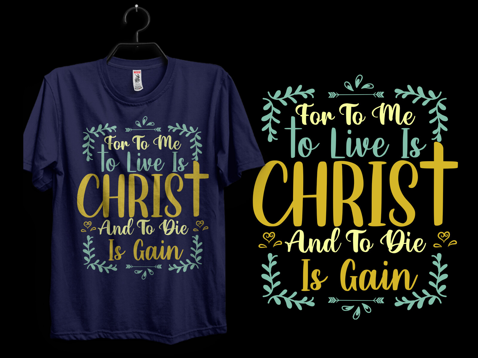 Artstation Bible Verses Typography T Shirt Design For You