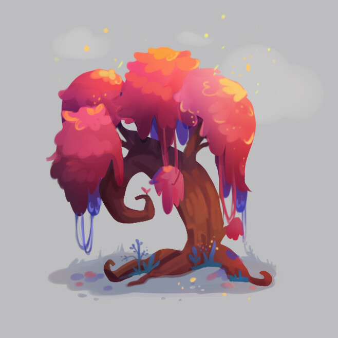 ArtStation - fantasy tree