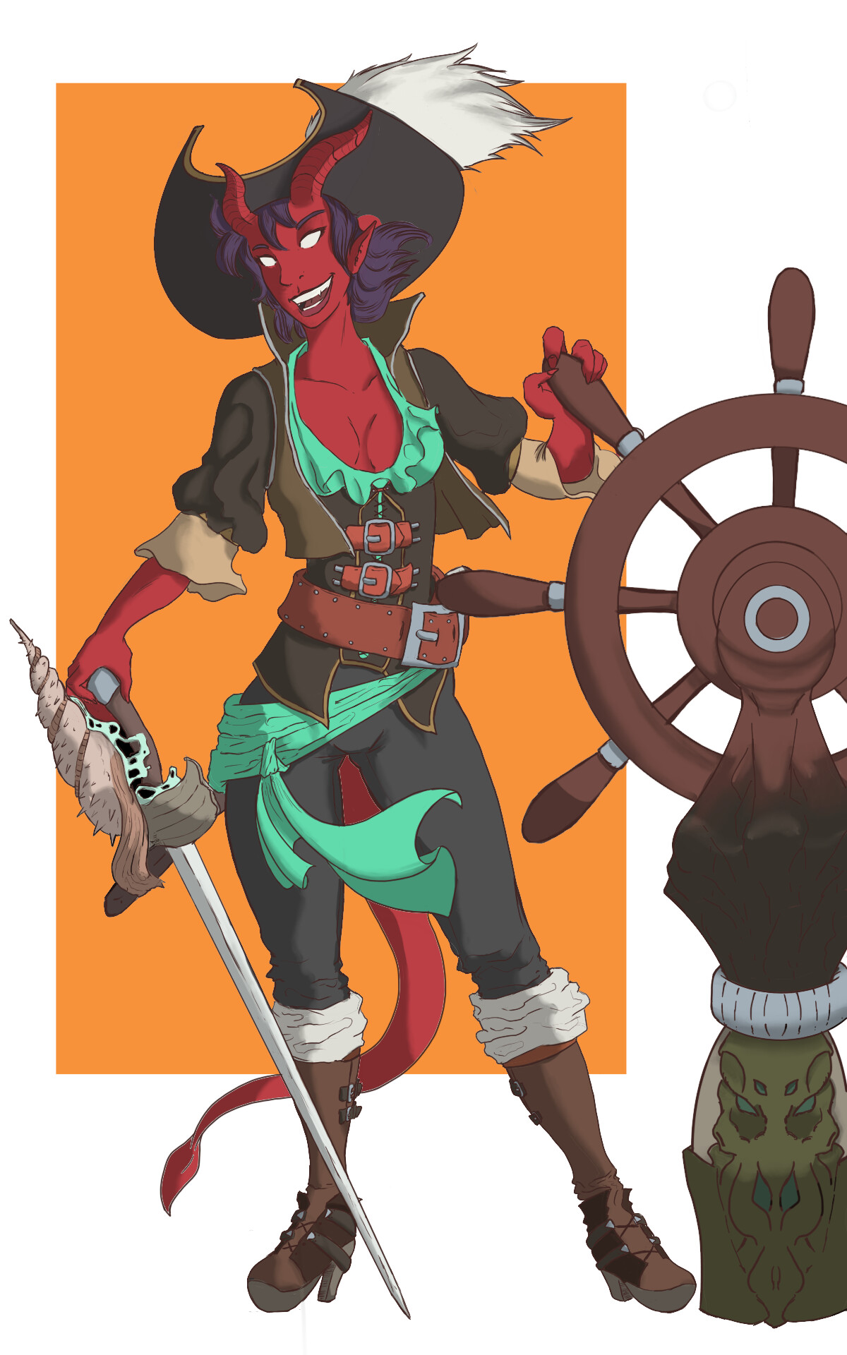 ArtStation - Pirate Tiefling