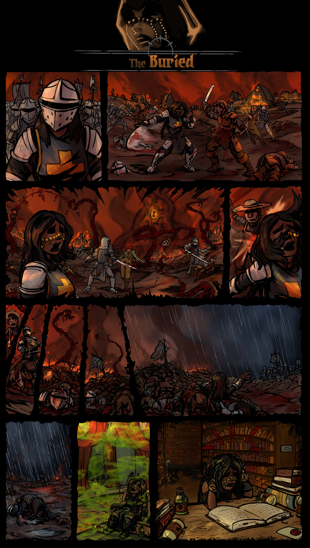 Artstation the buried a darkest dungeon comic