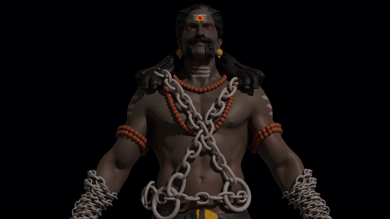 Artstation Sangili Karuppar 3d Devotional Designs Sanggili karuppar on the aruval step by step at rawang arulmigu agora veerabathirar temple. sangili karuppar 3d devotional designs