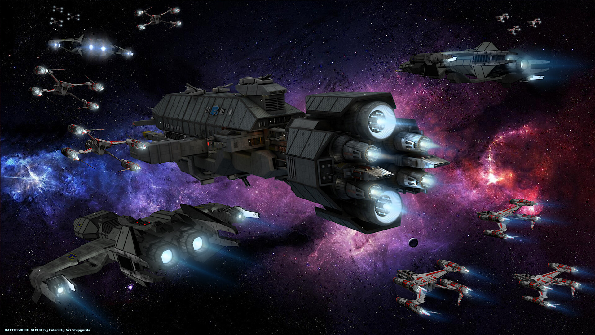 Scifi Shipyards - Babylon 5 - Greystar and Shadowstar Class ships
