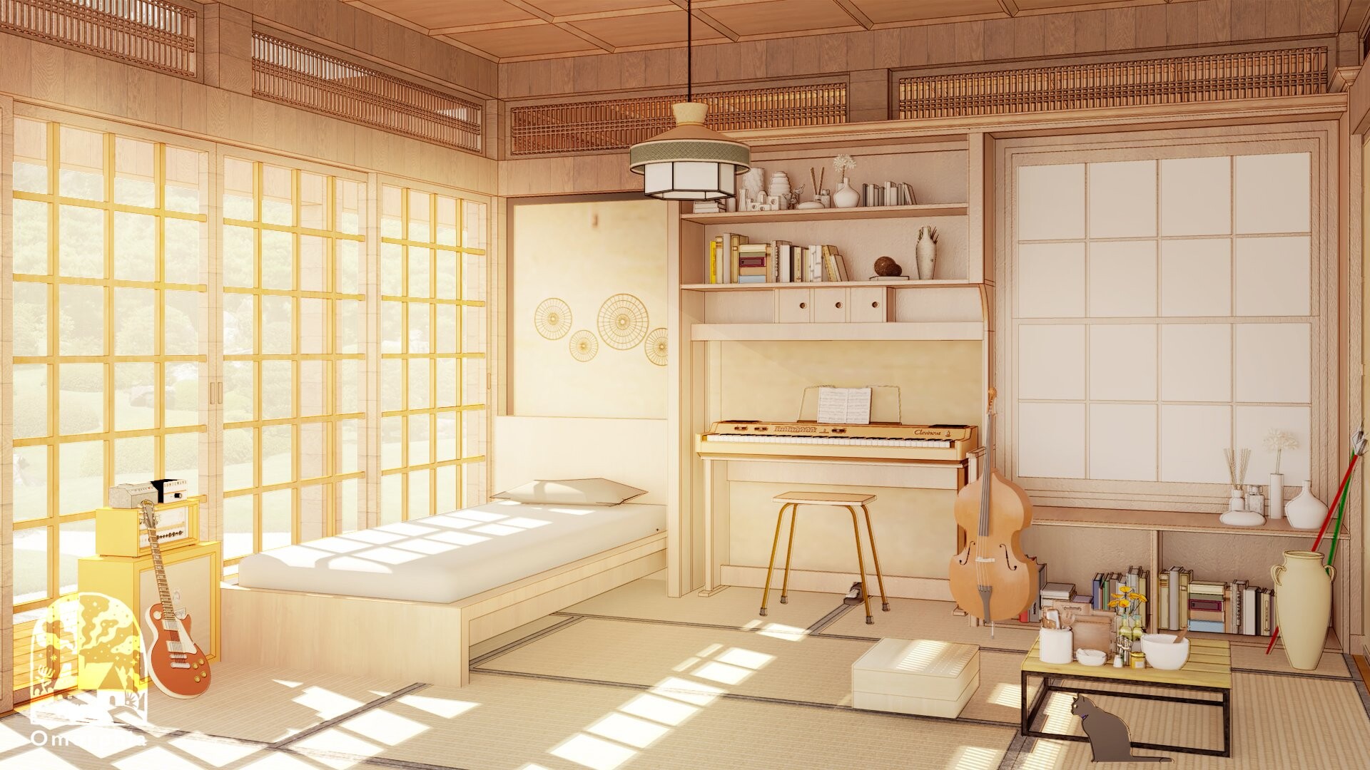 ArtStation - Japanese Style Bedroom