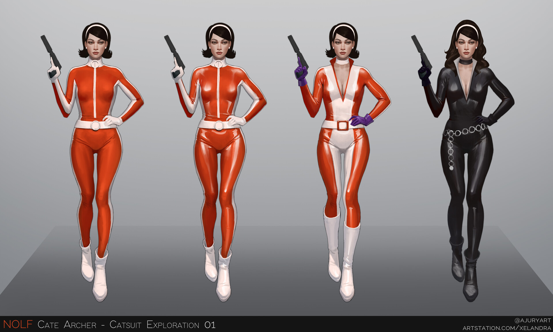 Alexandra Jury - Cate Archer - Catsuit Concepts (Fan-Art)