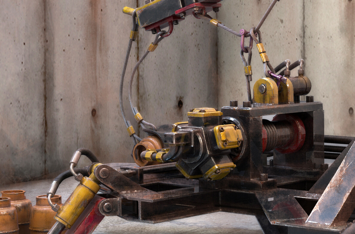 Hydromotor detail.