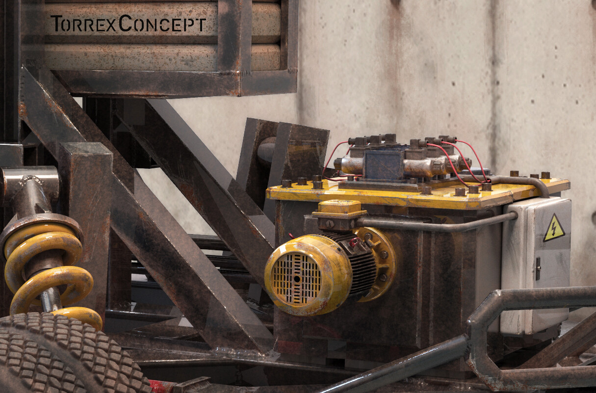 hydraulic group detail.