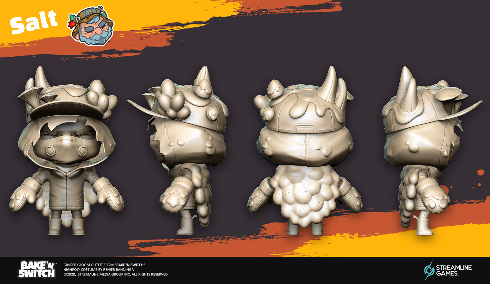 Model Sheet view of the Highpoly