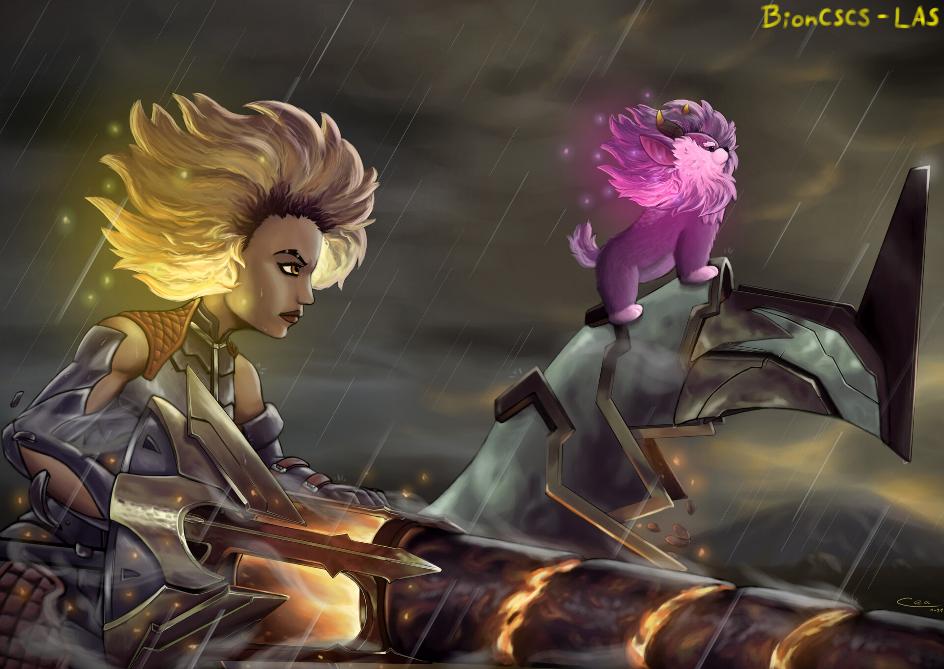 ArtStation - Rell & Furyhorn - League of Legends [Fanart]
