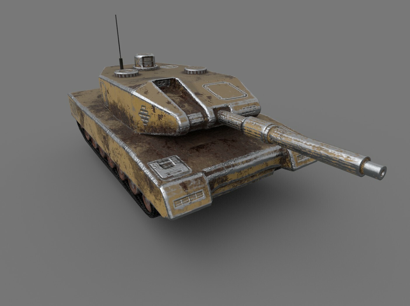 Rusty Leopard 2 tank