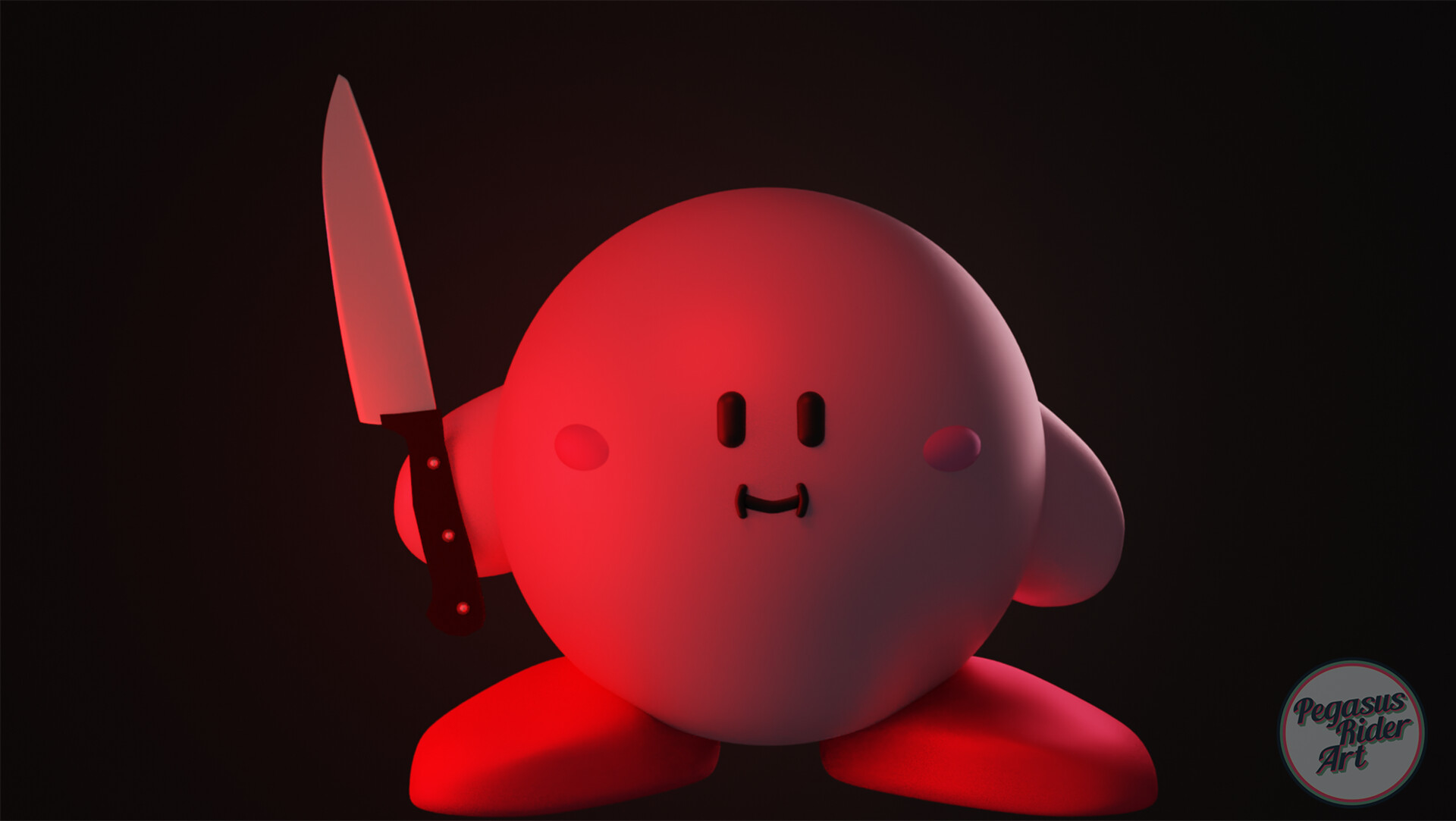 ArtStation - Kirby with a knife