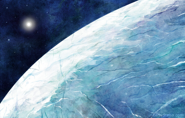 Icy planet