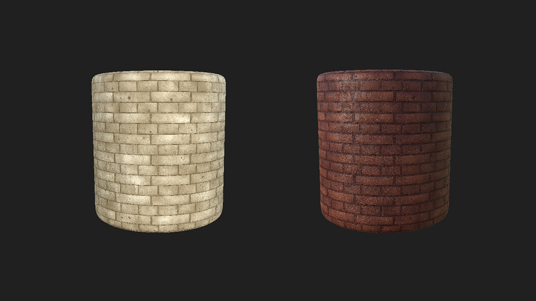 Brick Shaders made on Designer