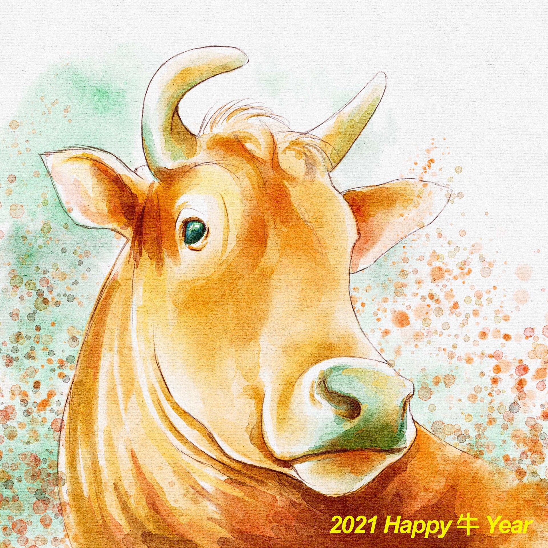 ArtStation - 2021 Happy 牛 Year