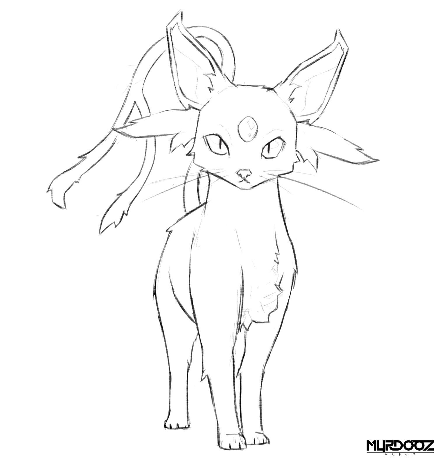 Pokemon Coloring Pages Espeon