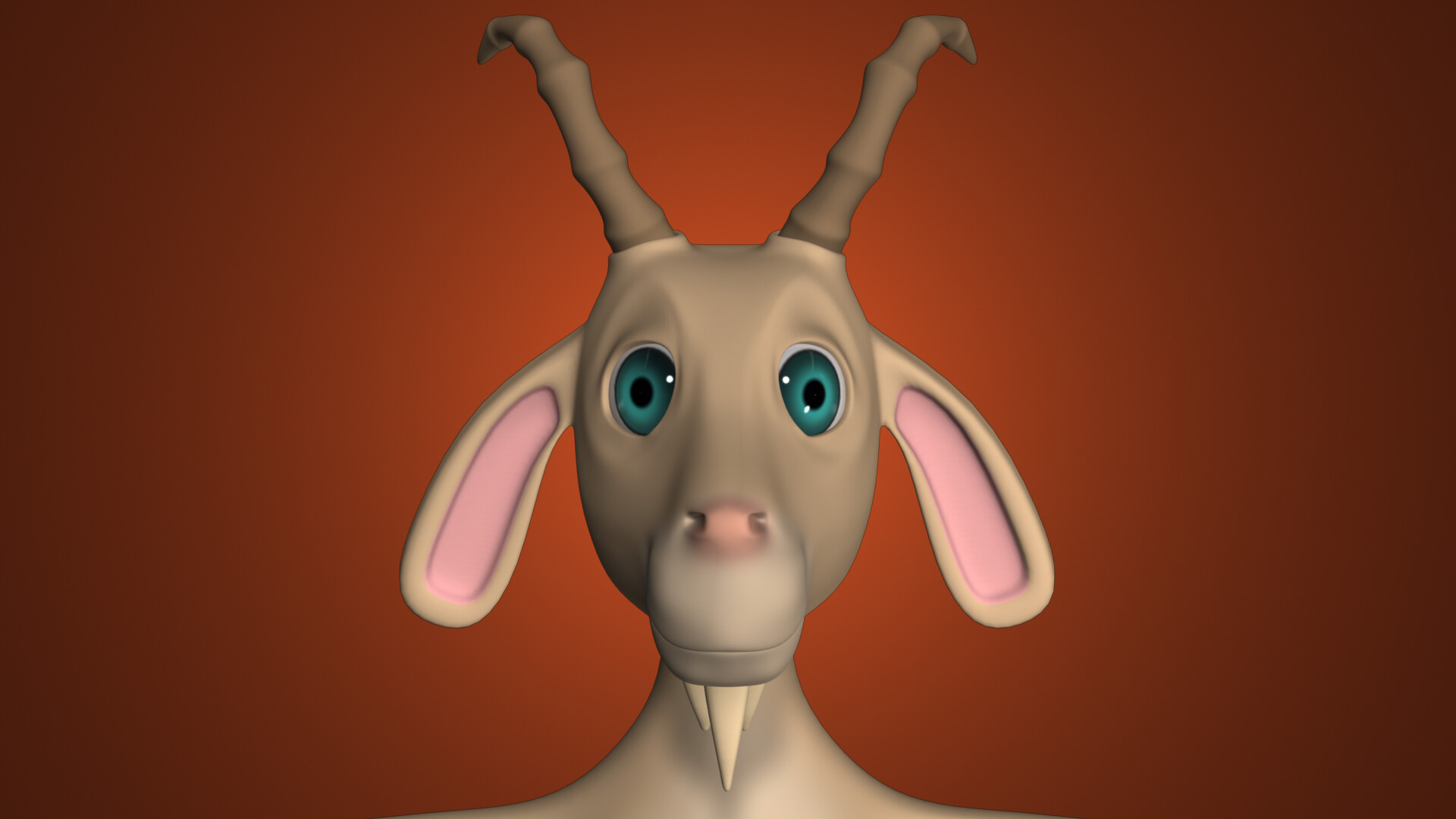 ArtStation - Humanoid 3D Cartoon Goat