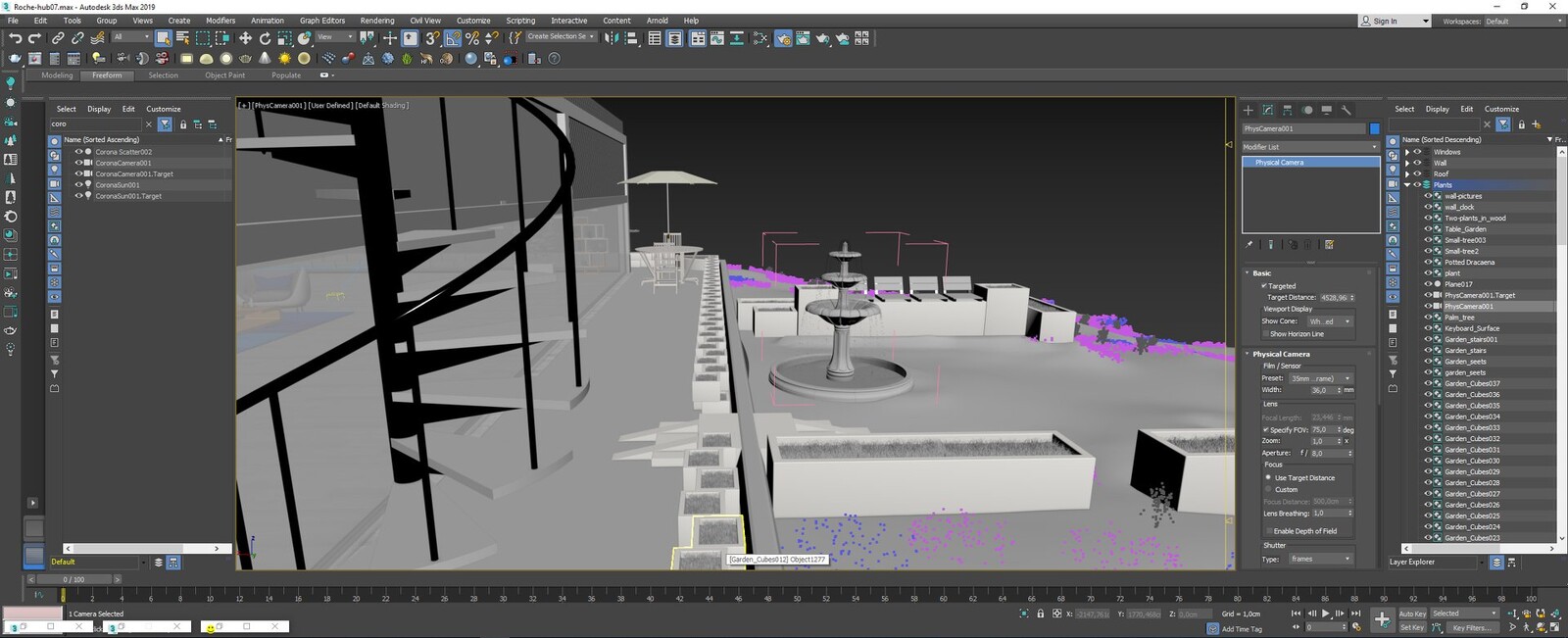 The model insid 3ds max