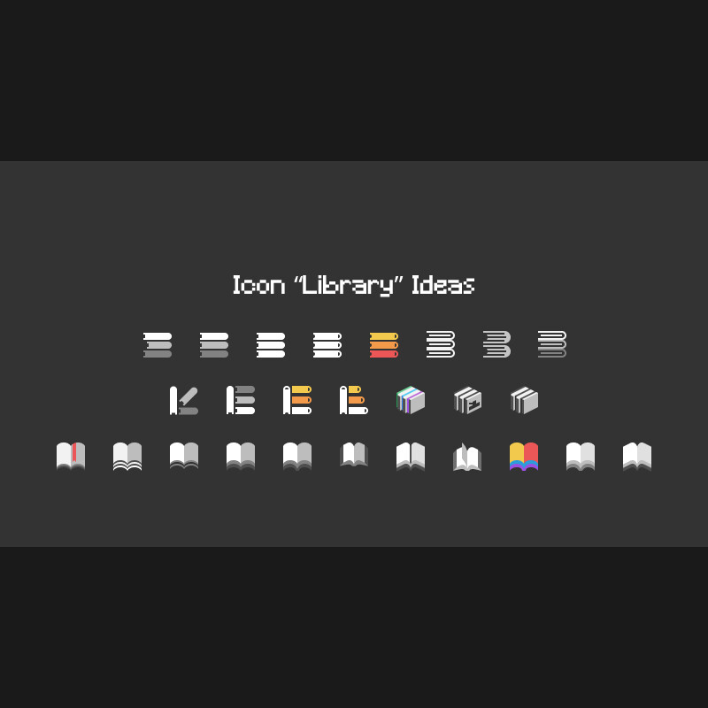 Library icons