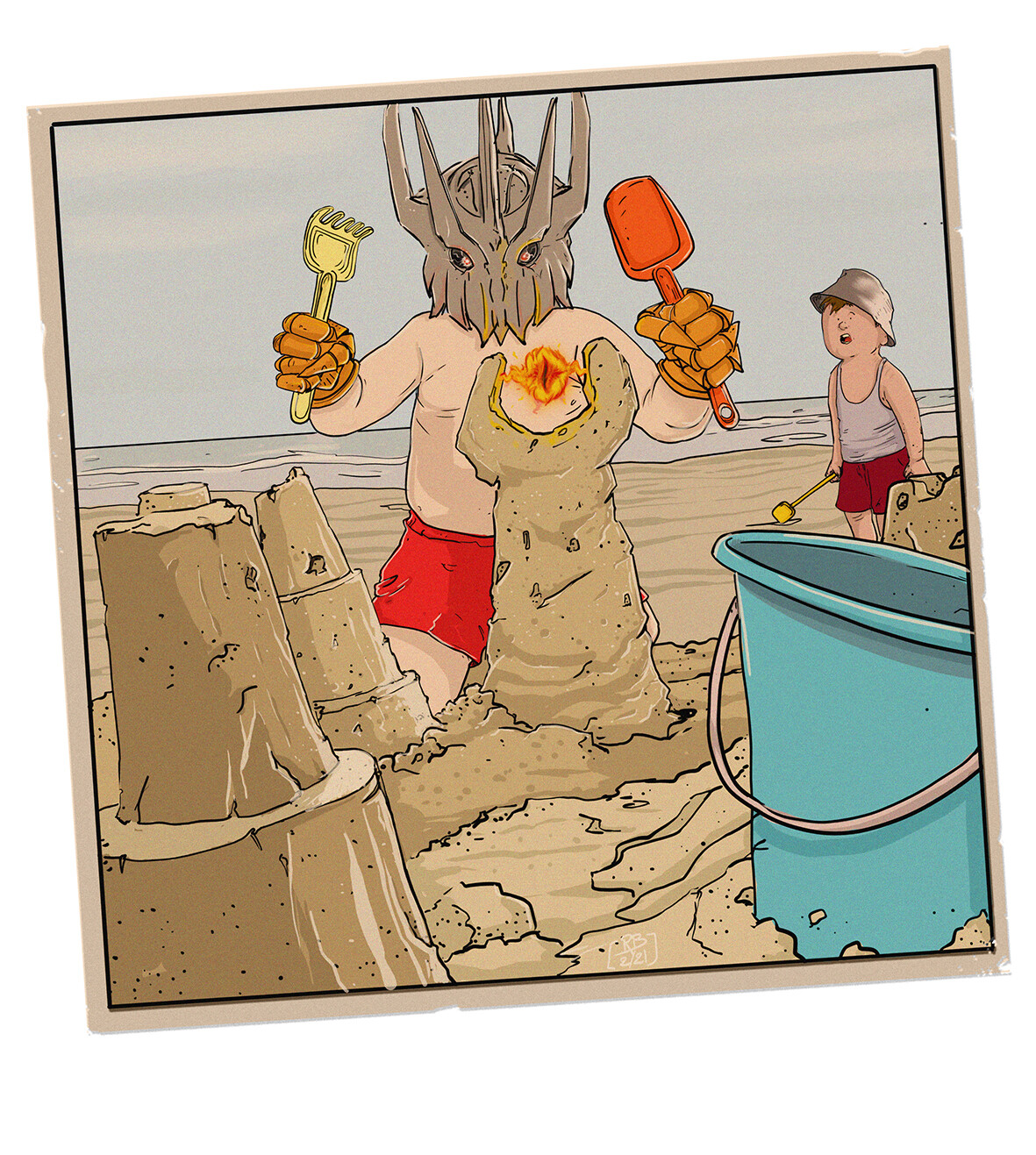 Sauron at the beach