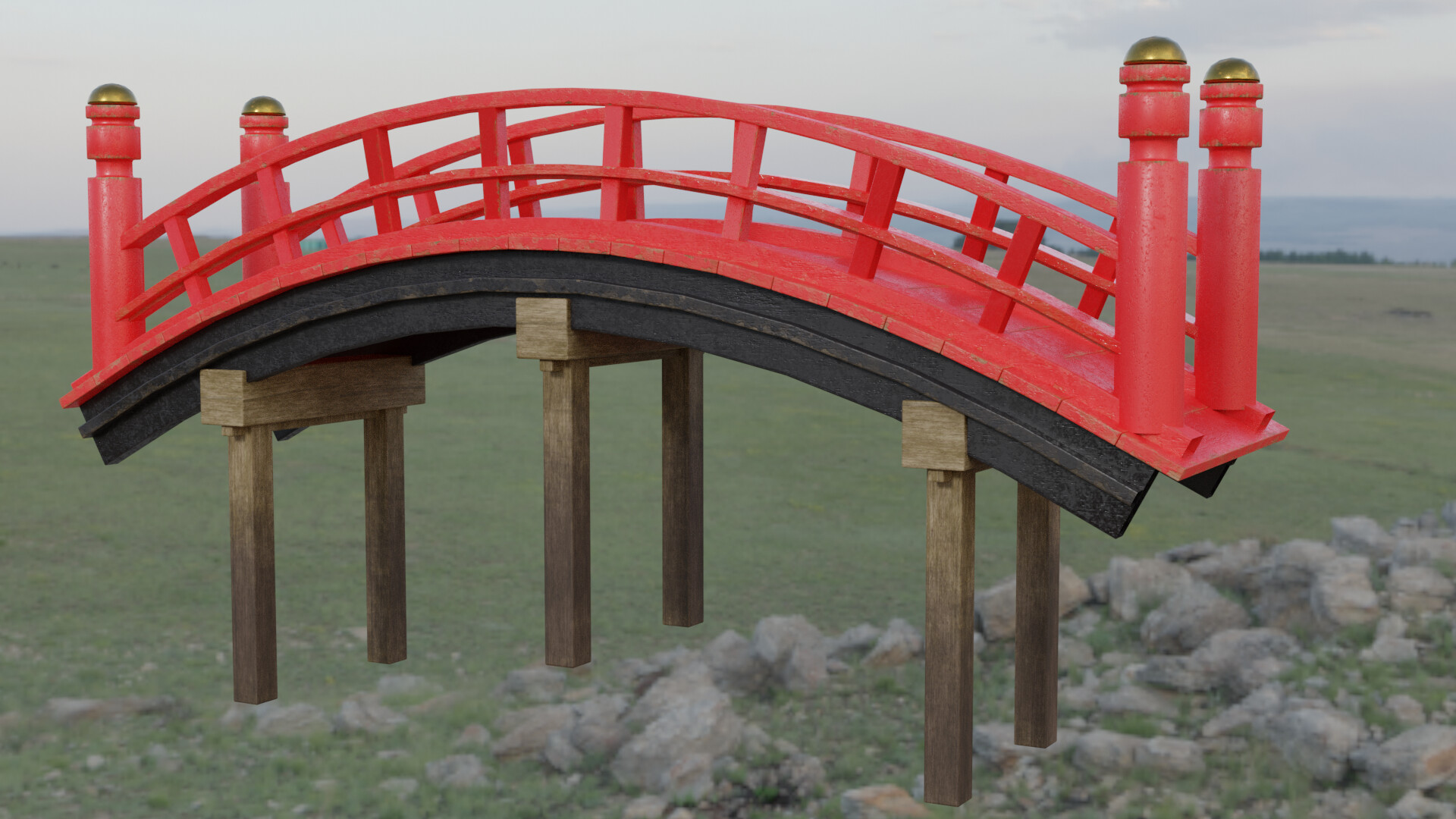 ArtStation - Japanese bridge