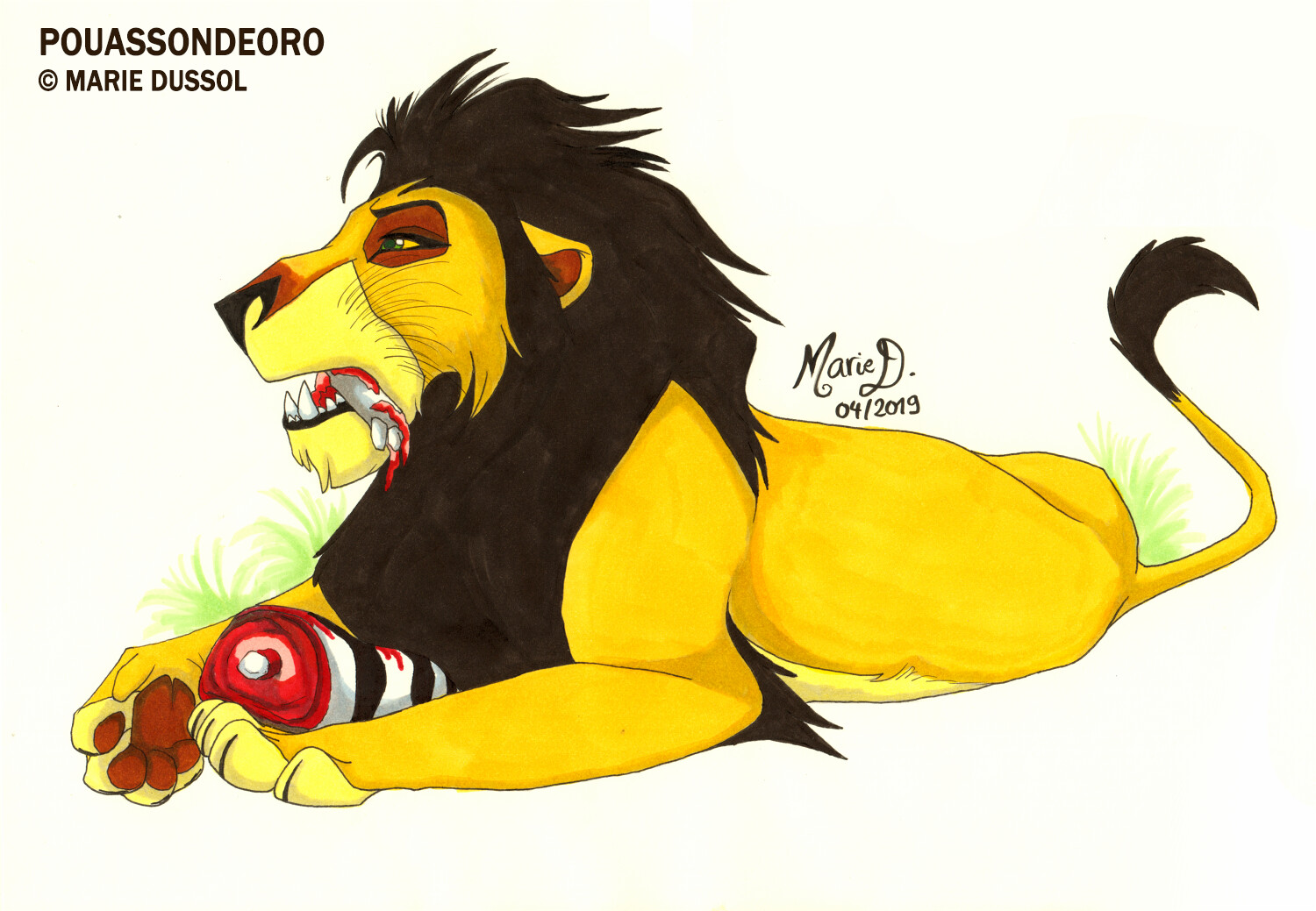 Fan Art Ahadi Lion King Artstation Ahadi Traditional Concepts Marie Dussol ahadi traditional concepts