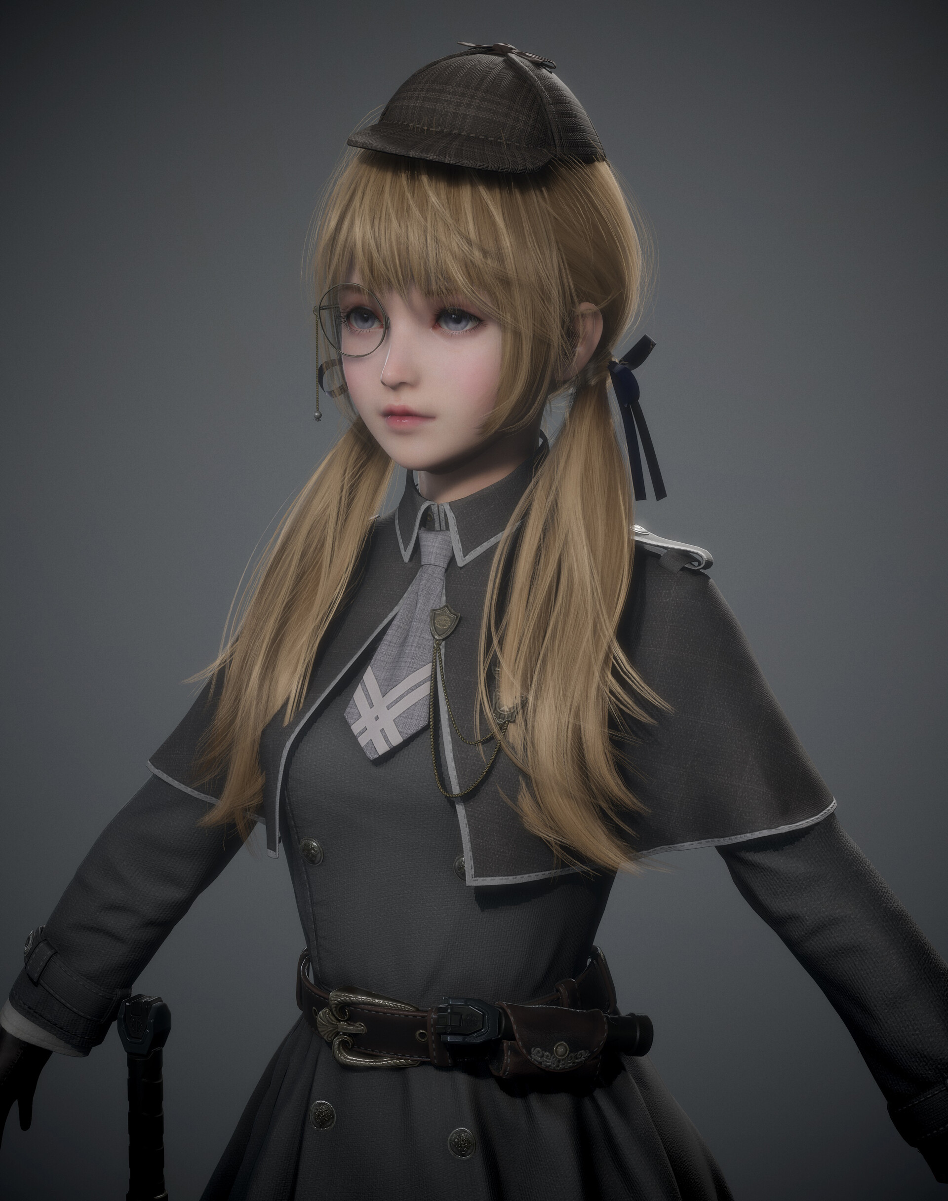 Default combat outfit set of Galatea, one of the player characters in Opera...