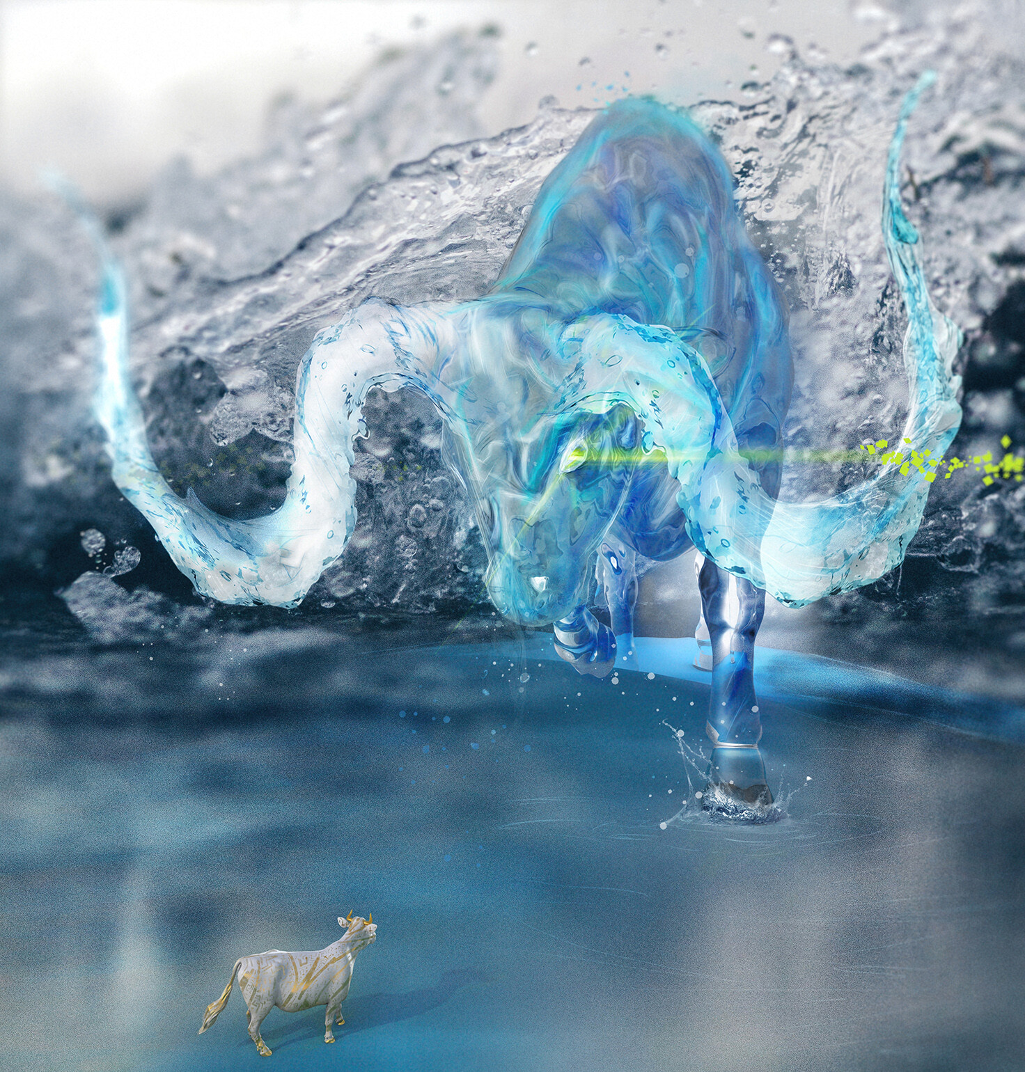 Water Ox by Pawel Kozera r/ImaginaryElementals