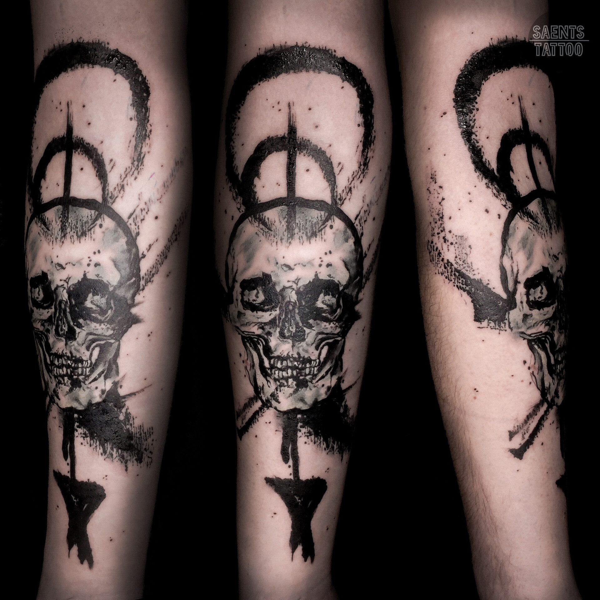 Creepy Skull tattoo by Timur Lysenko  Post 12729  Skull tattoos Skull  tattoo design Skull sleeve tattoos