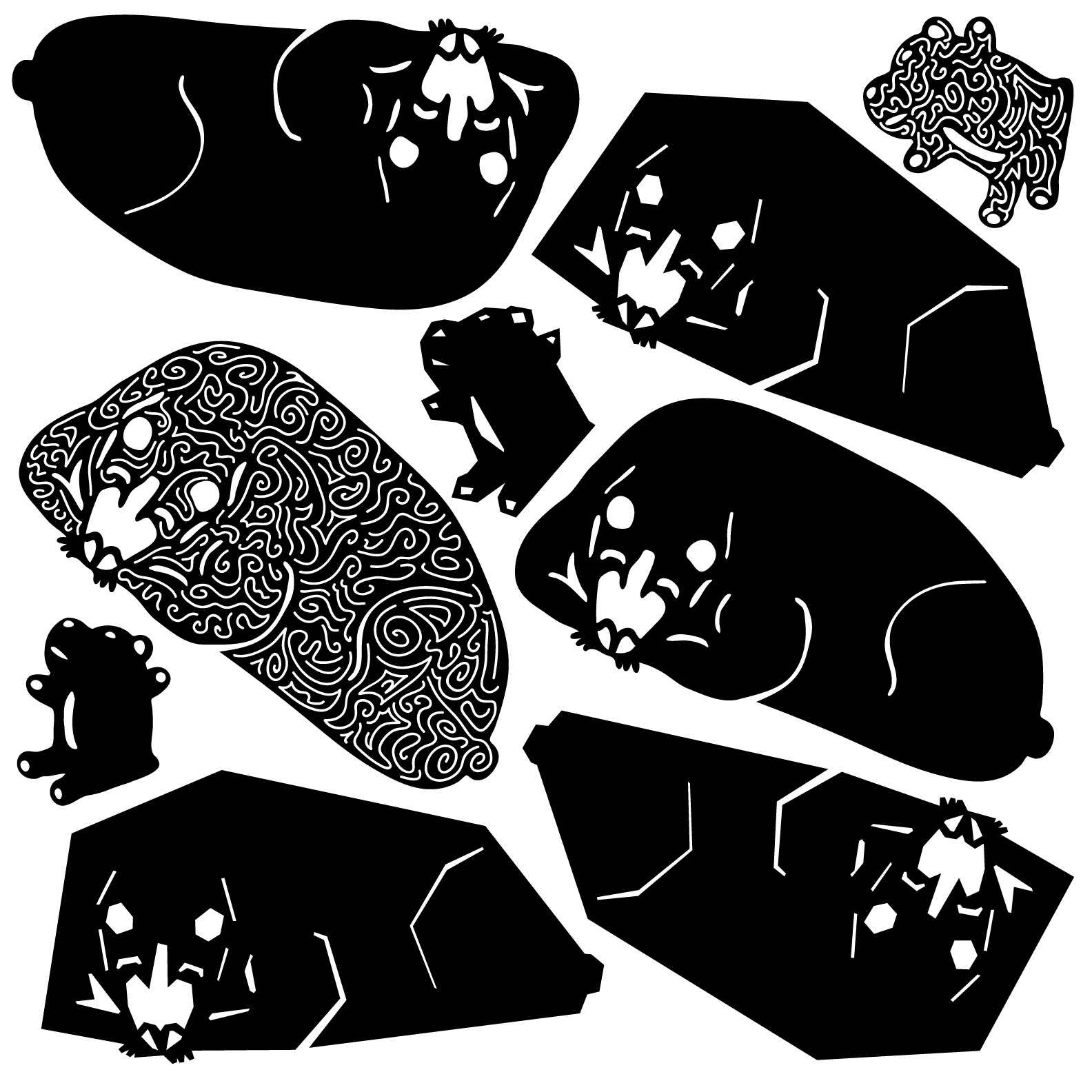 Variety Bears Stickers