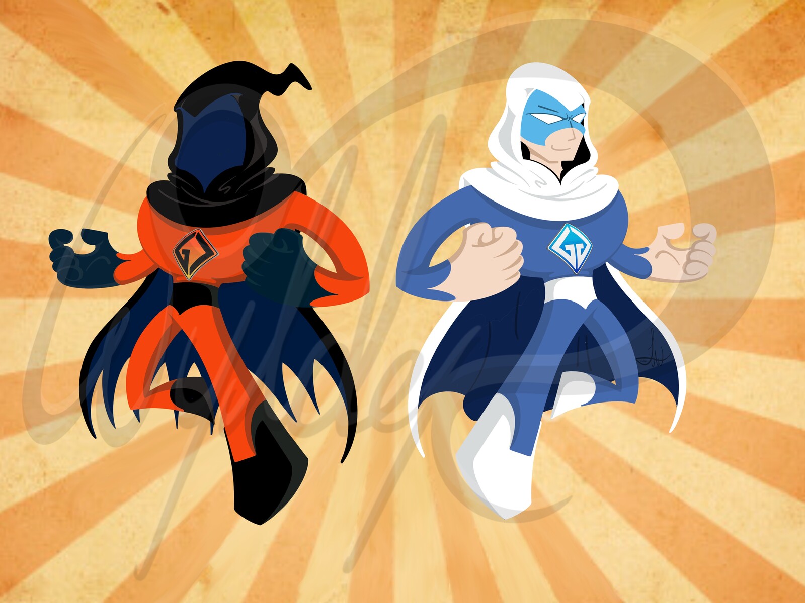 Gotham Gotcha and his nemesis Greater