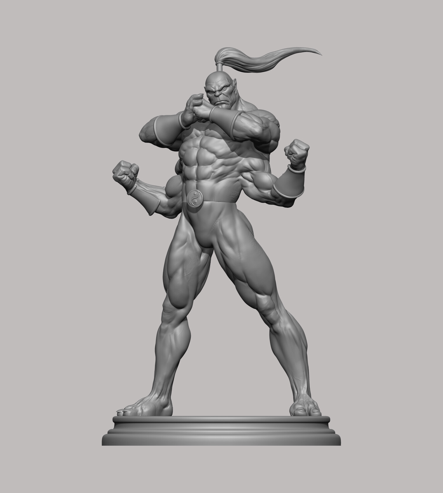 ArtStation - Mortal Combat - Baraka - 1/4th scale statue