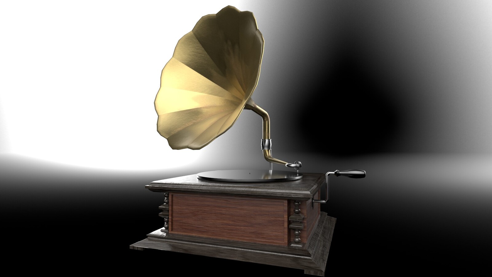 Final render of the gramophone #1