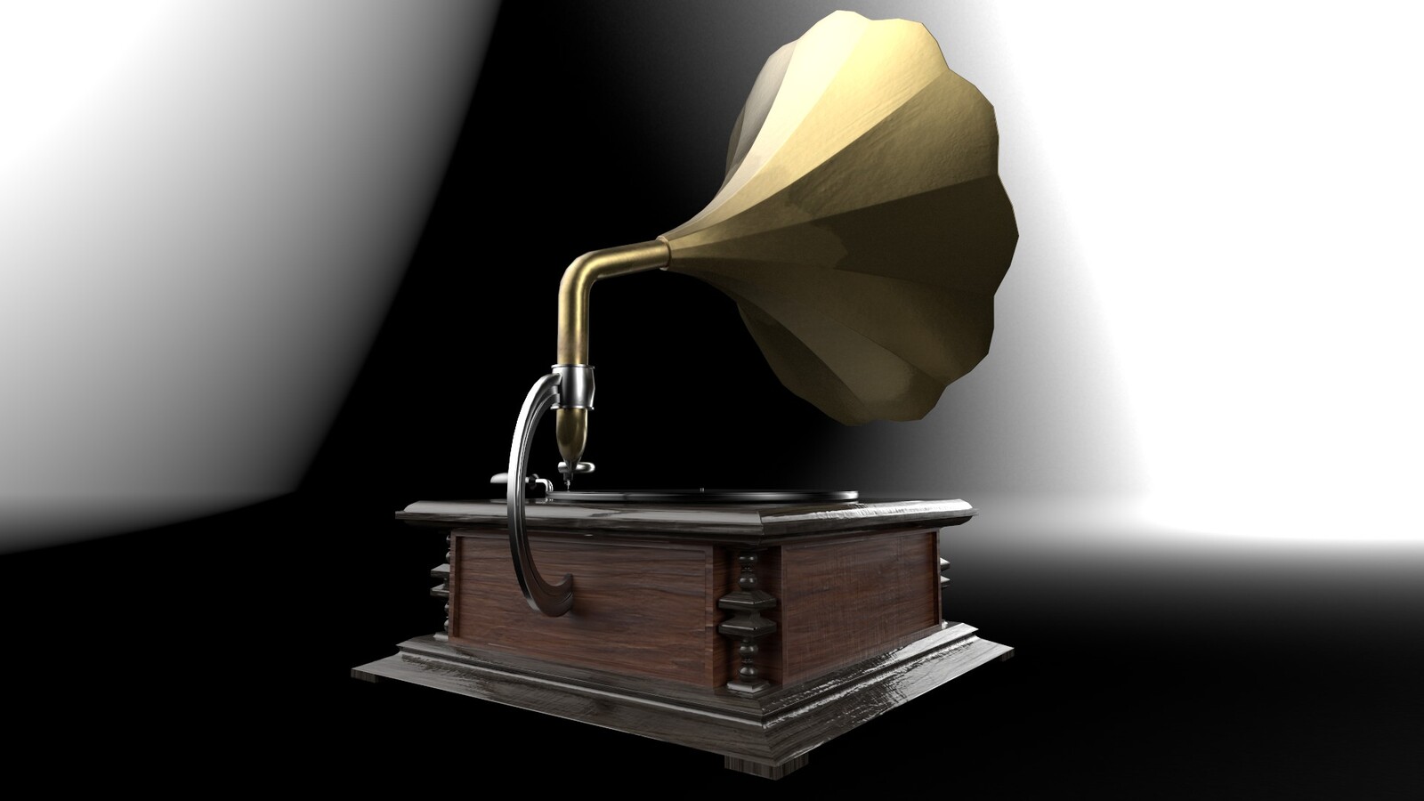 Final render of the gramophone #2