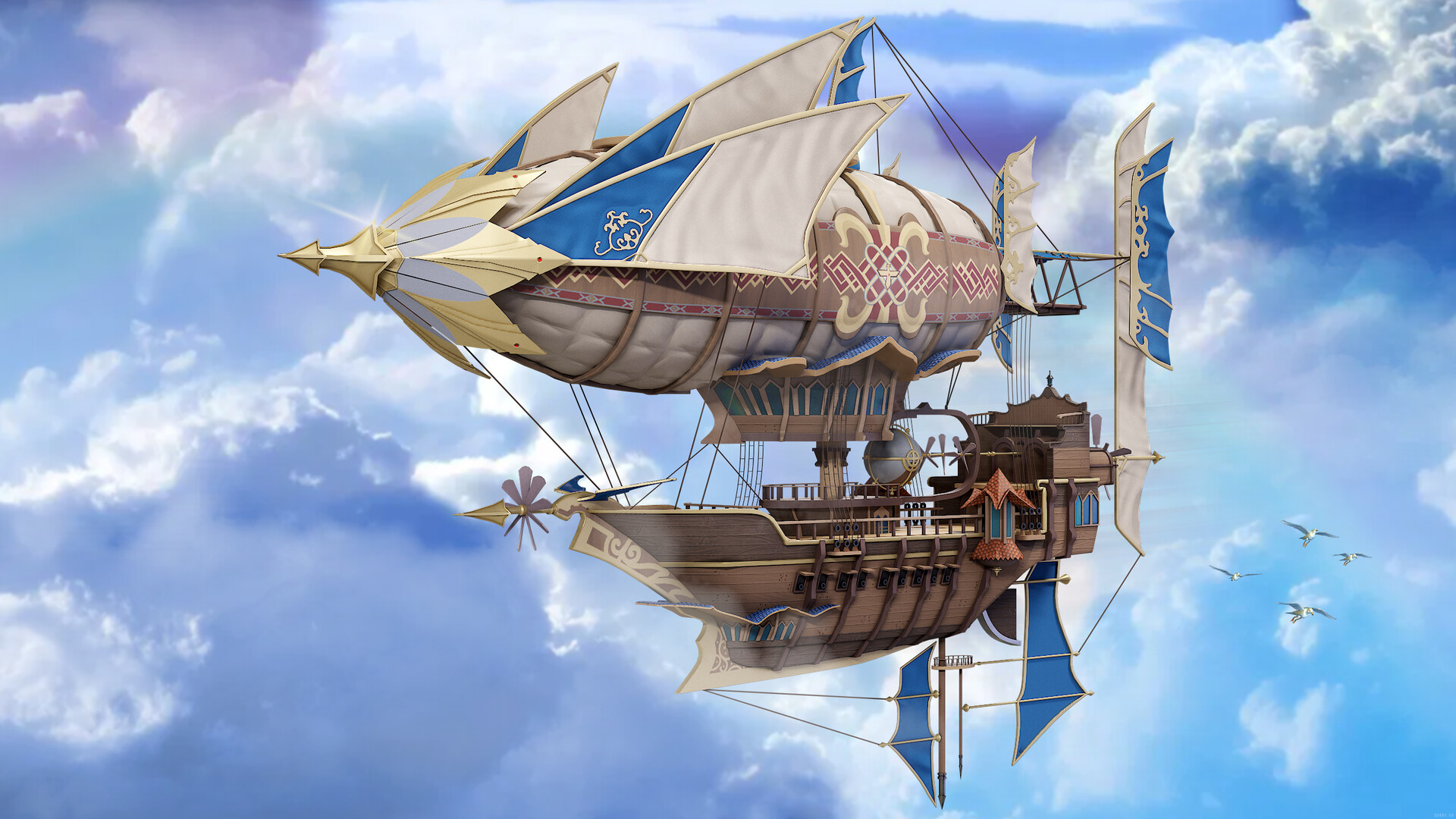 ArtStation - Fantasy Royal Airship