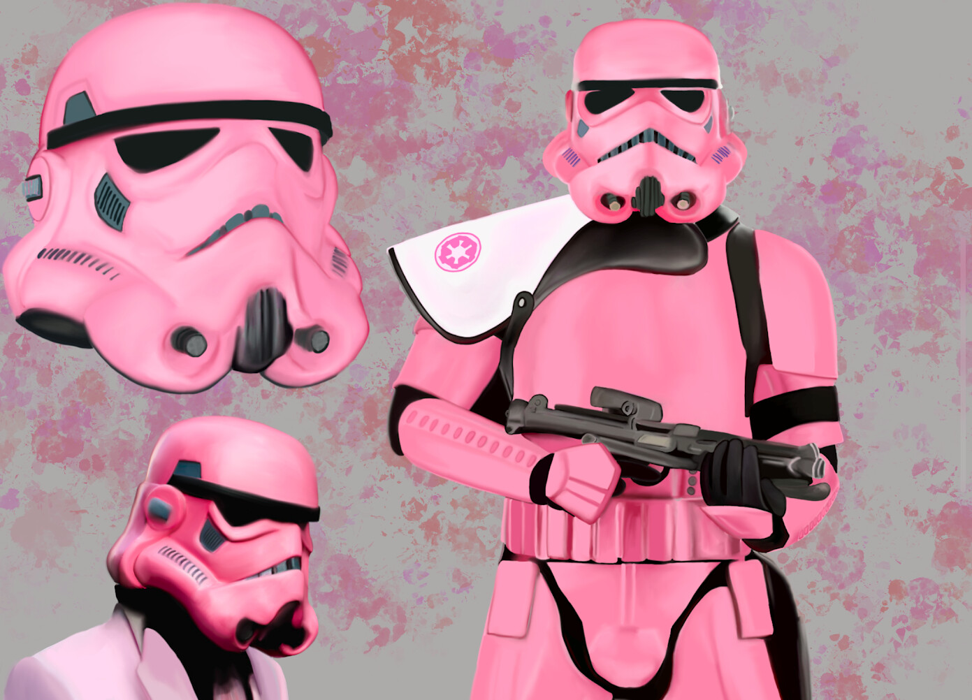 LuisJames Yarroll Pink StormTrooper Concept Art