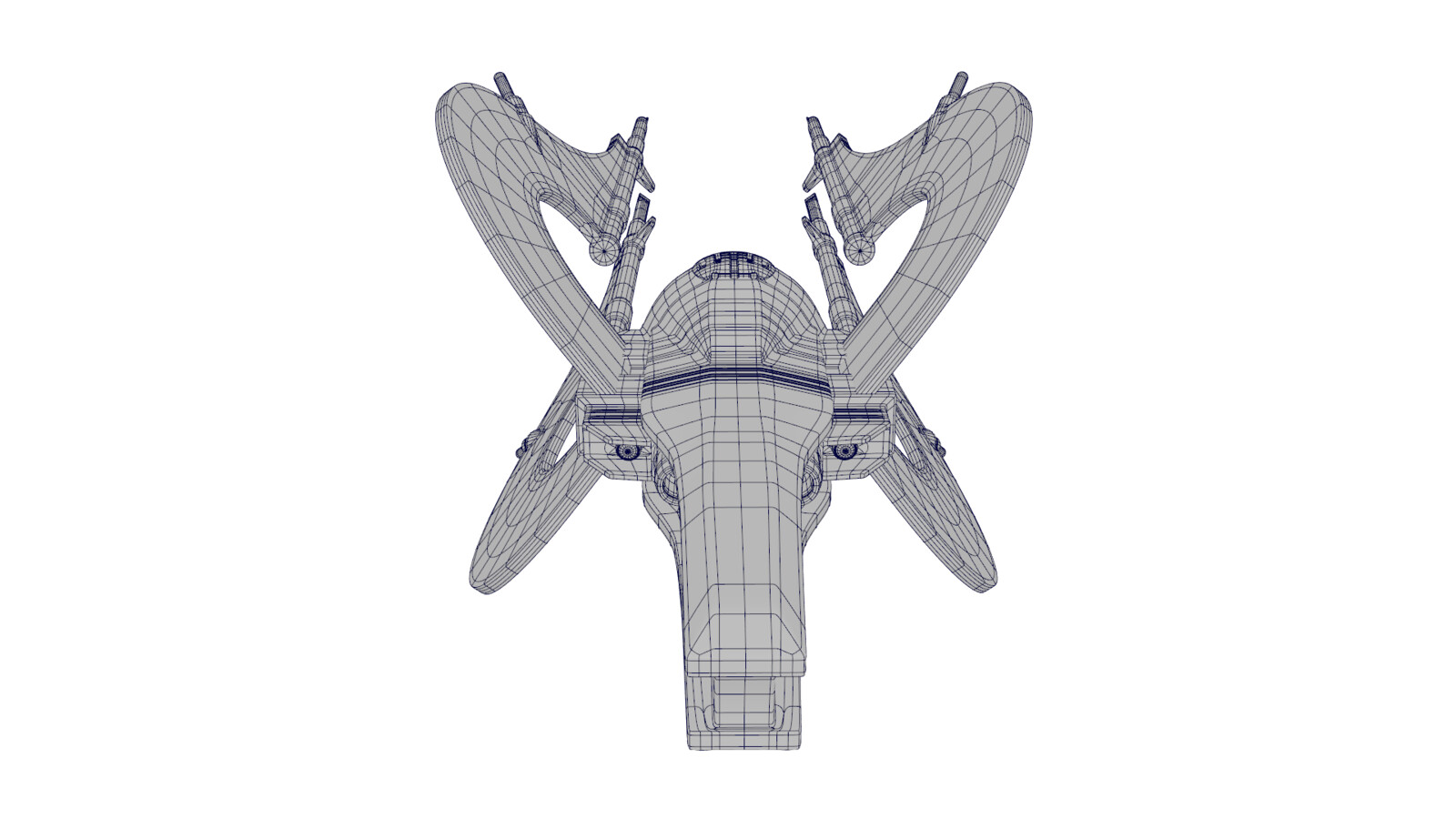 Top Rear Smoothed View