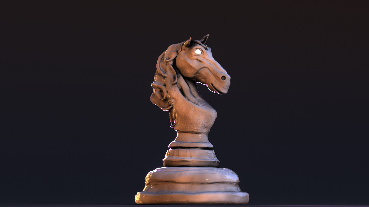Peça de Xadrez Cavalo Elemento 3D para Composição PSD [download] - Designi