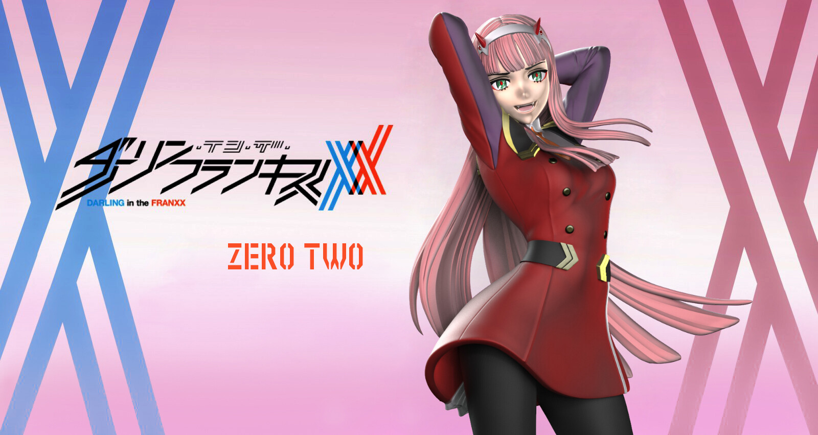 ArtStation - Zero Two Anime for a friend