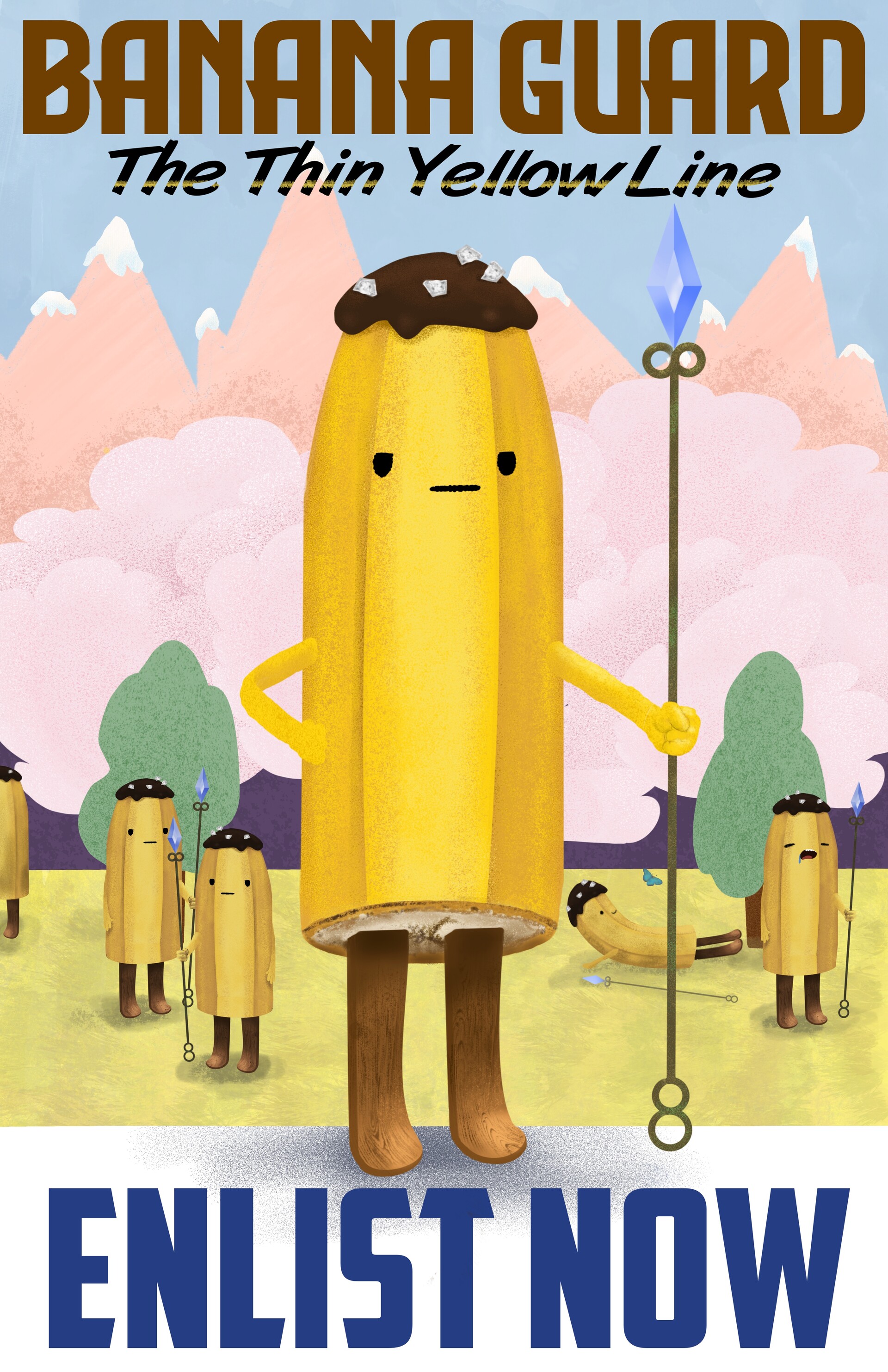 ArtStation Vintage/WWIIStyle Banana Guard Recruitment Poster