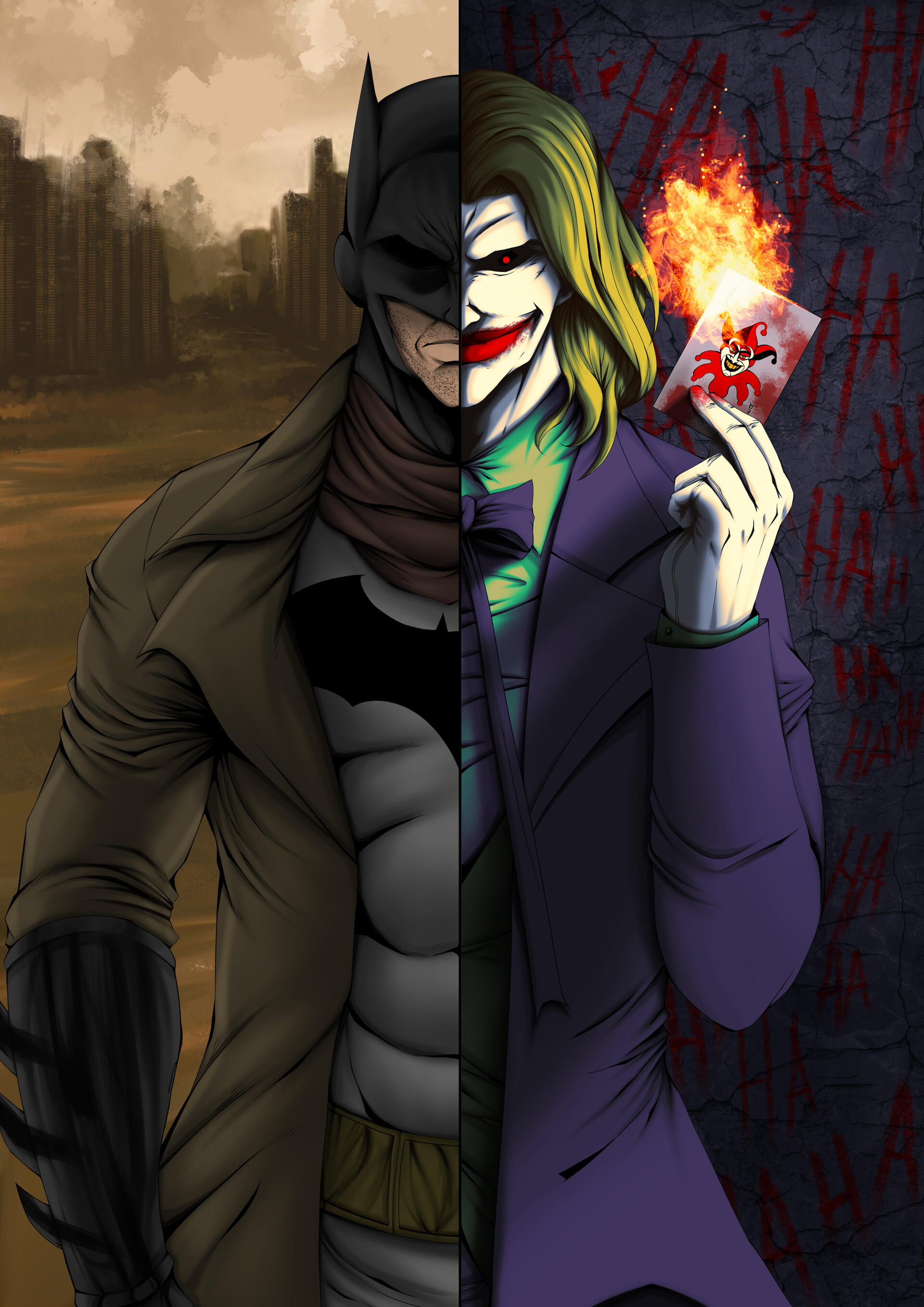 ArtStation - Batman vs Joker
