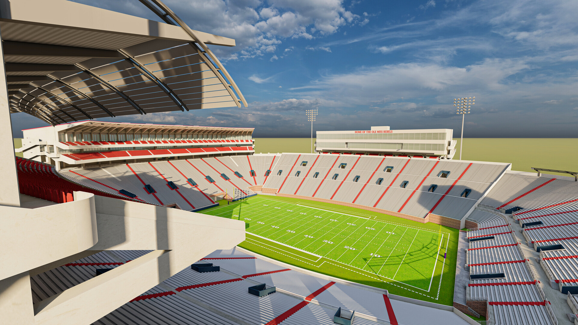 Ole Miss Rebels/Vaught-Hemingway Stadium 3D Stadium Replica - the