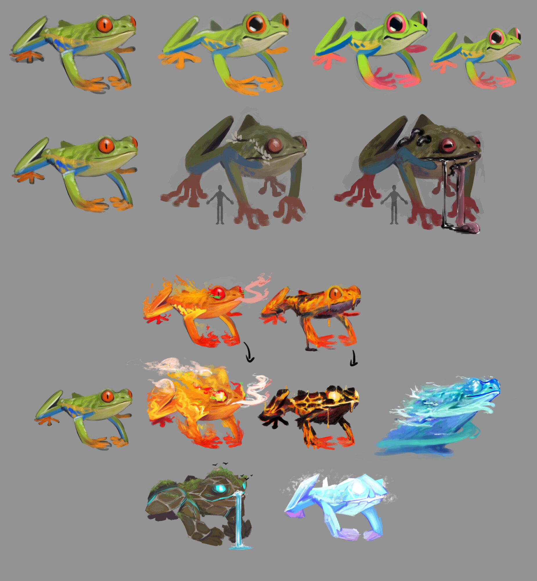 ArtStation - Frog Creature Designs
