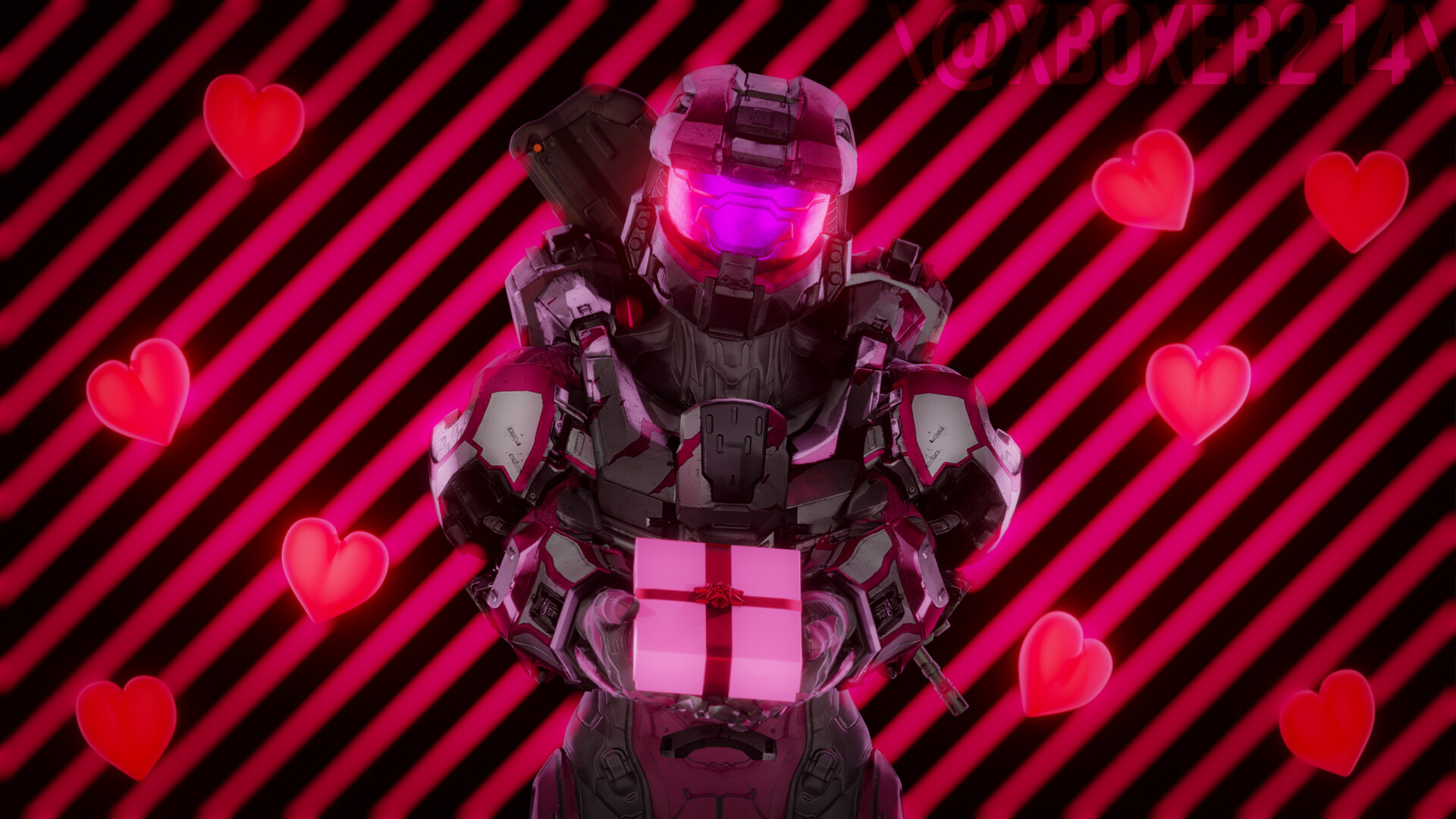 ArtStation Halo Valentines day render.