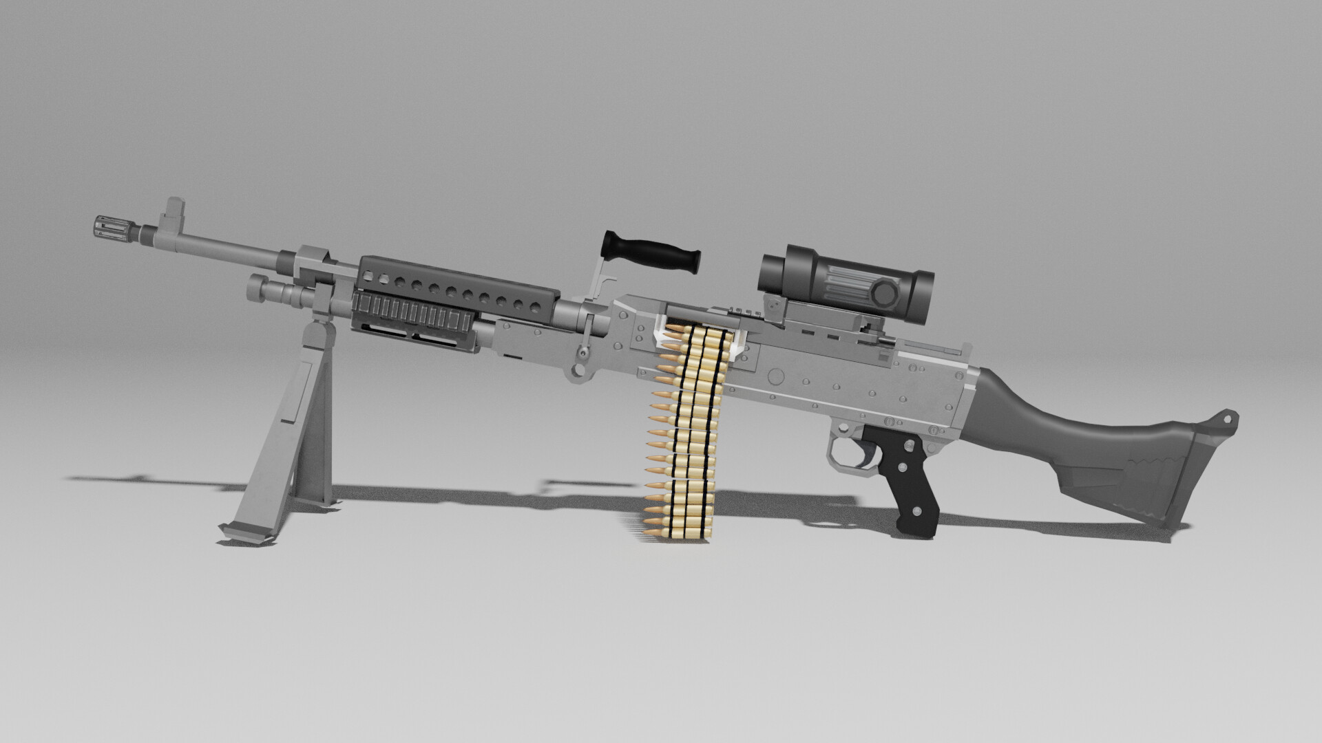 ArtStation M240B Machine Gun
