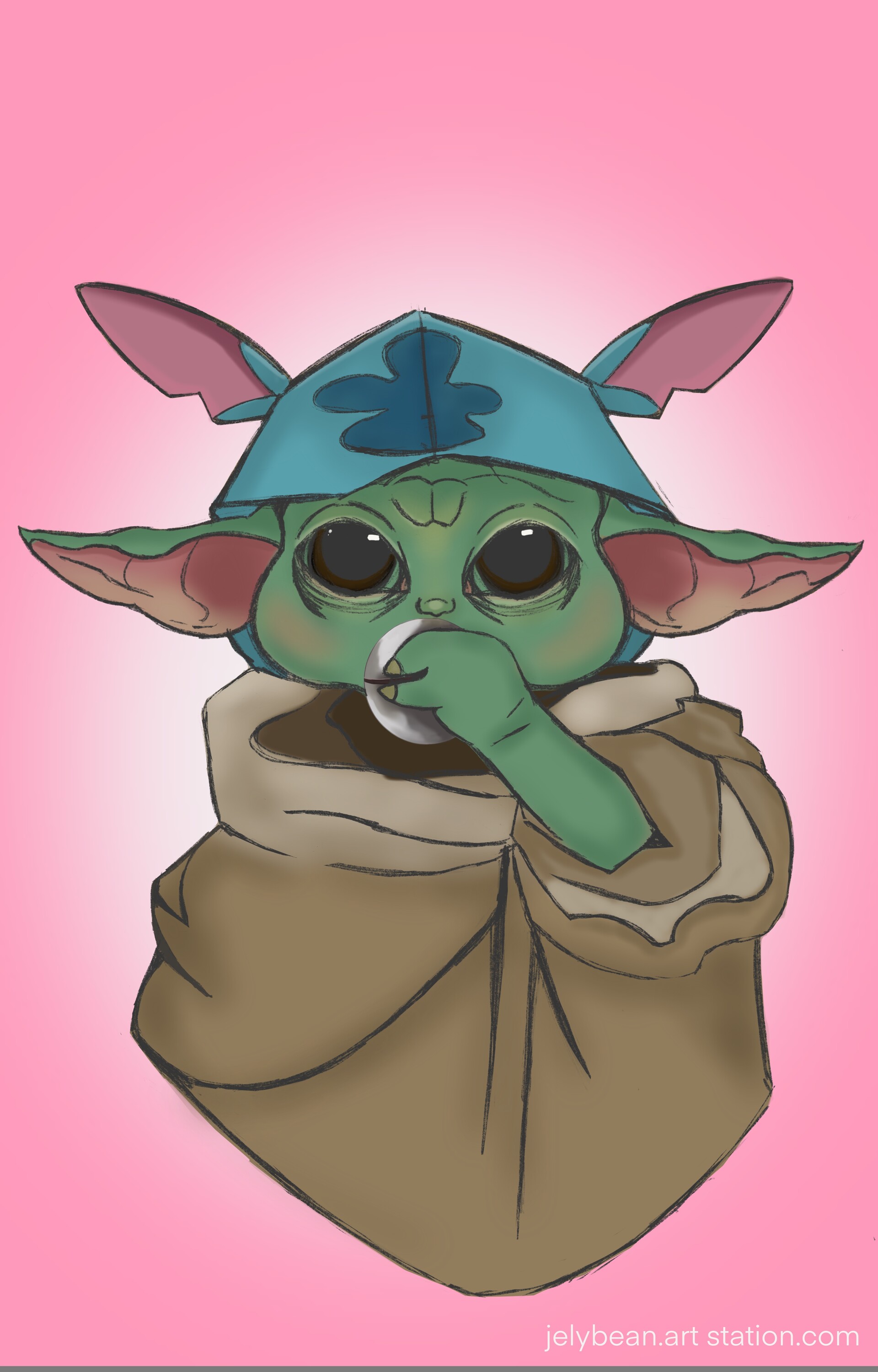 ArtStation Stitch Grogu