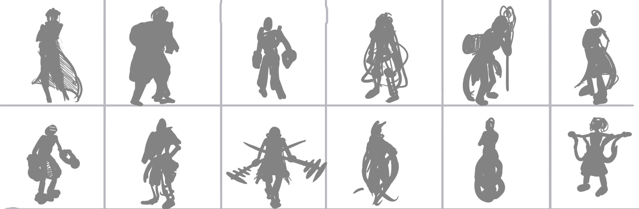 Silhouette exploration for mechanical beings